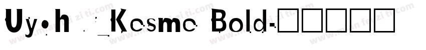 Uyghur_Kesme Bold字体转换
